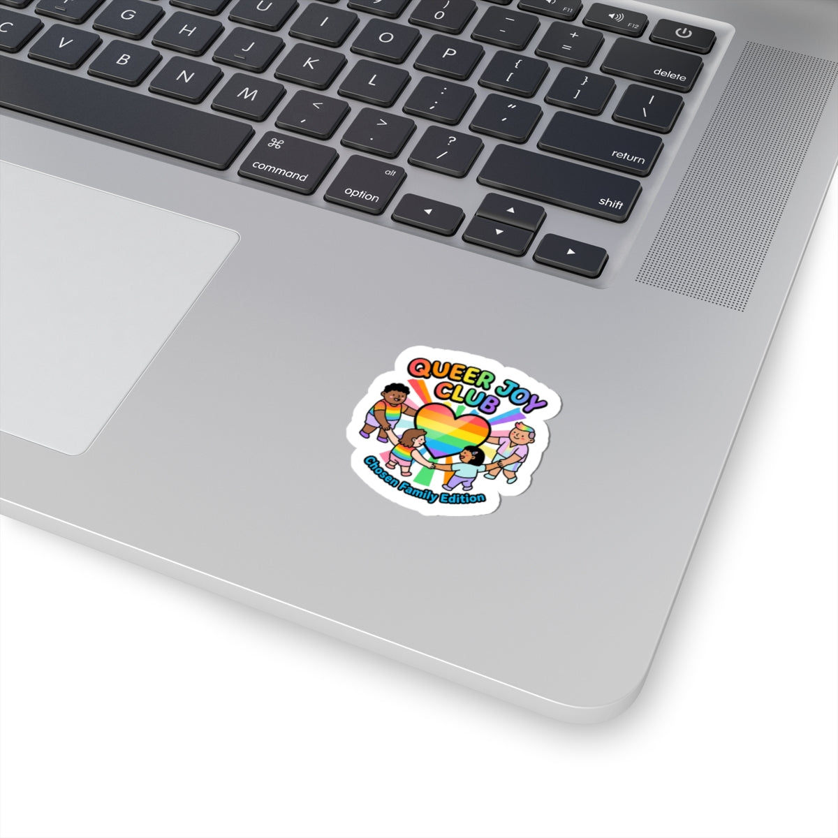 Queer Joy Club Sticker | LGBTQ+ Pride, Pastel Rainbow, Inclusive