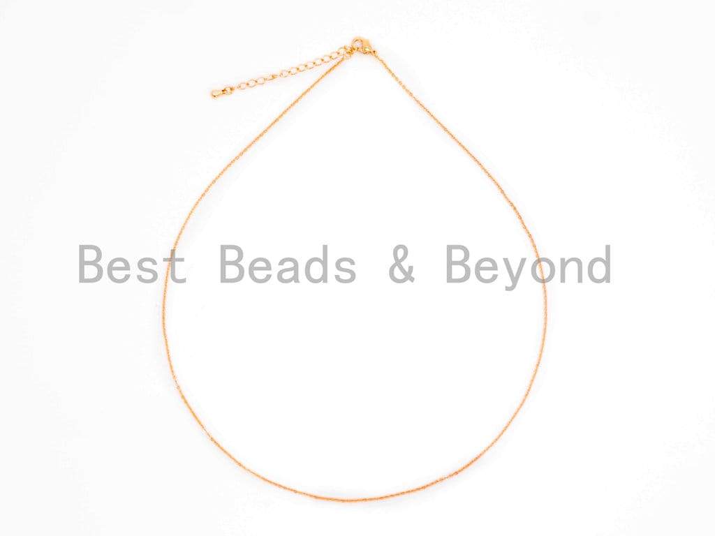 18 Dainty Cable chain Necklace Chain with Loster Claw, sku#Z244